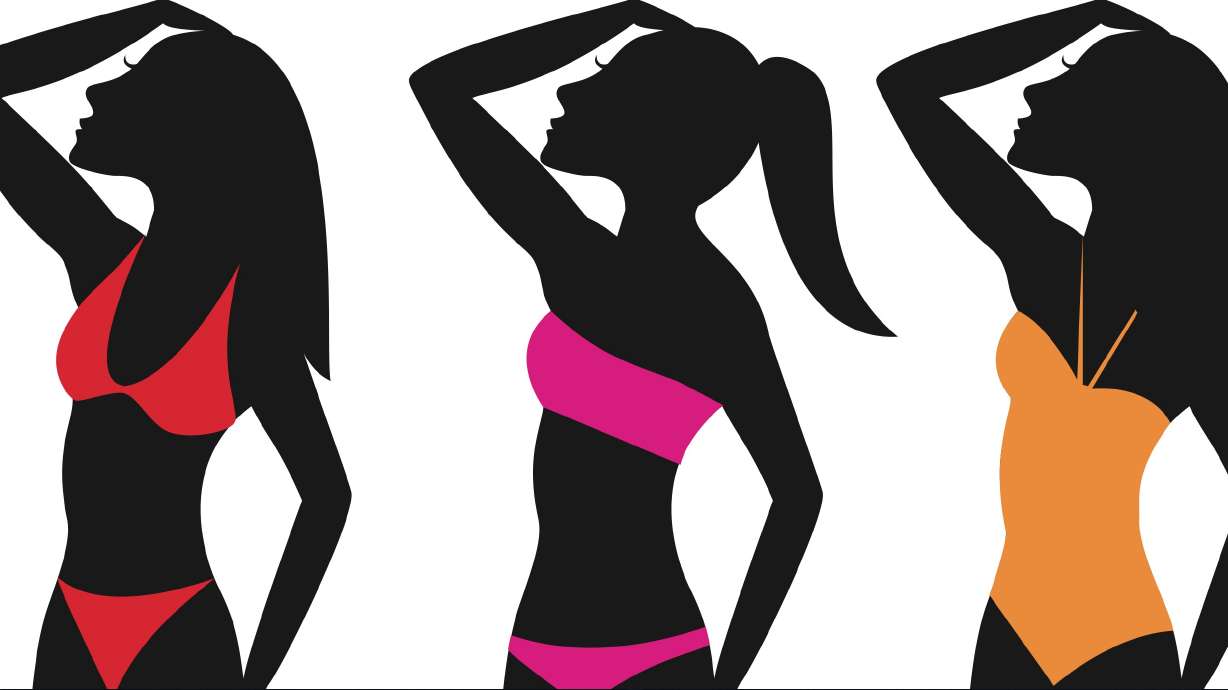 The one-piece bathing suit makes a comeback