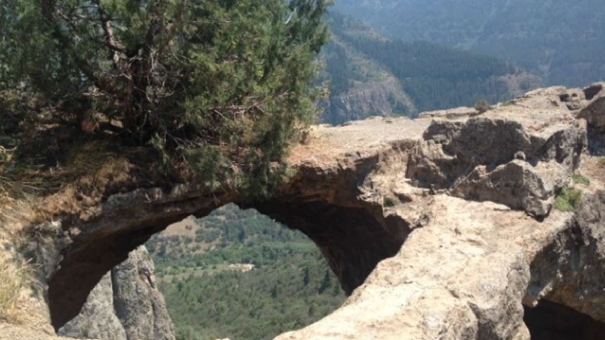 Wind Cave offers beautiful views, natural arch