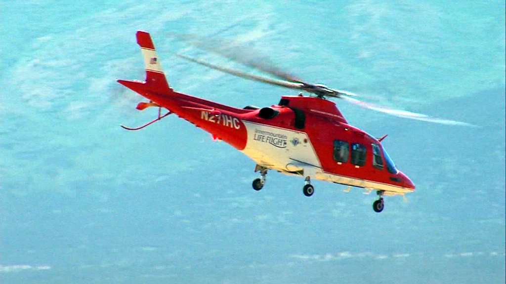 Intermountain Life Flight helicopter