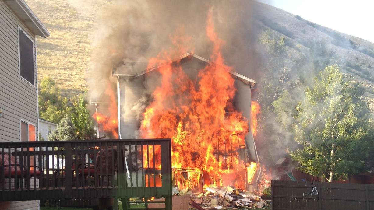 Draper house fire ruled as suicide