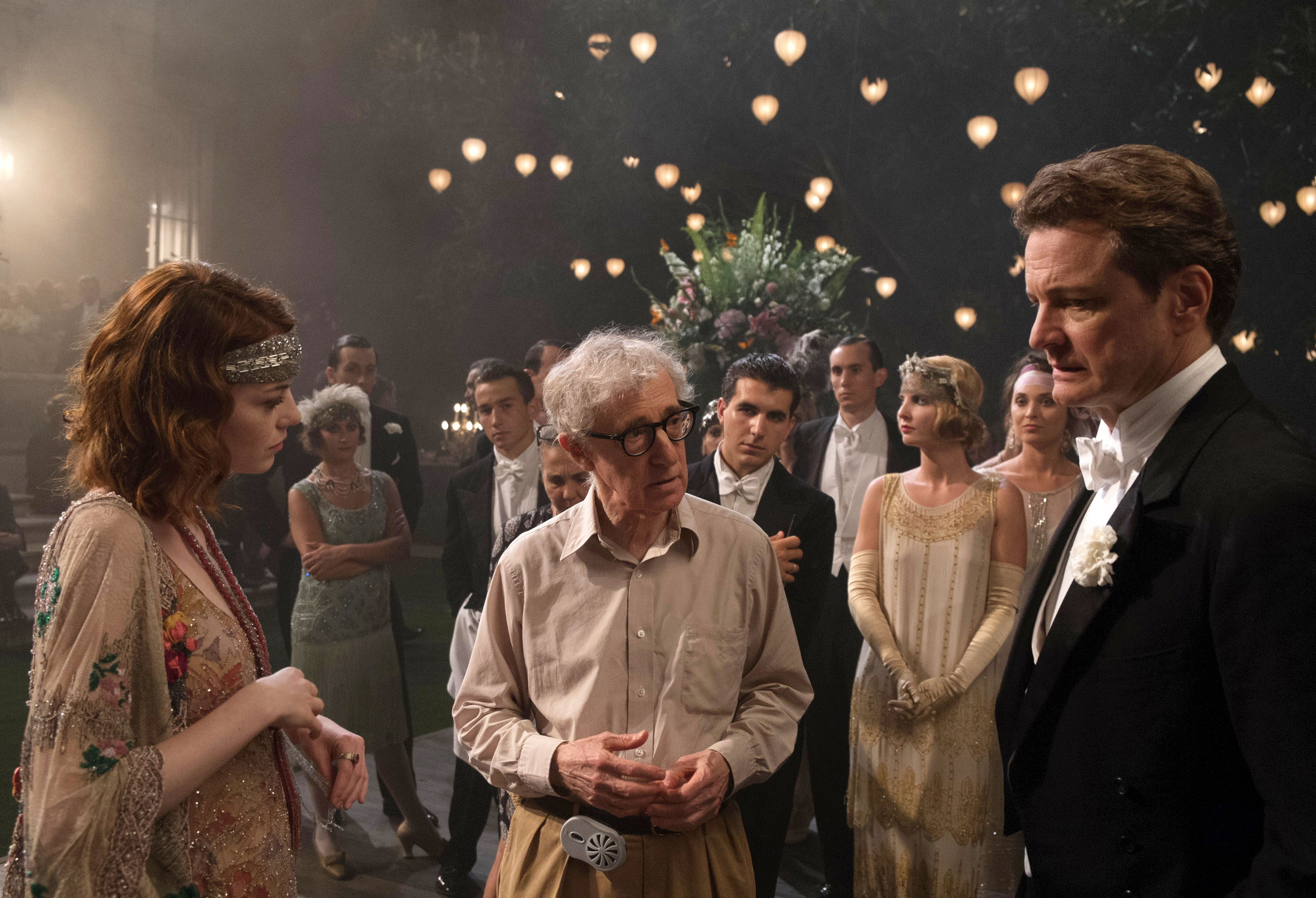 Colin Firth, Emma Stone riff on working with Woody