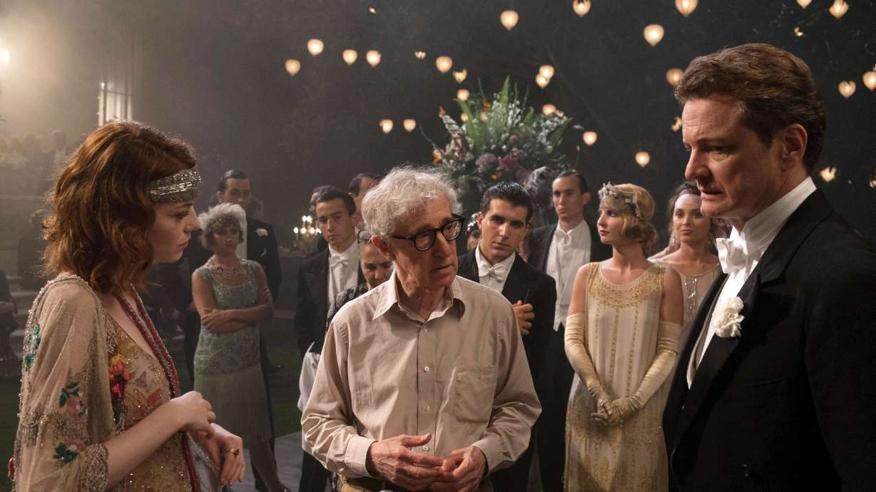 Colin Firth, Emma Stone riff on working with Woody