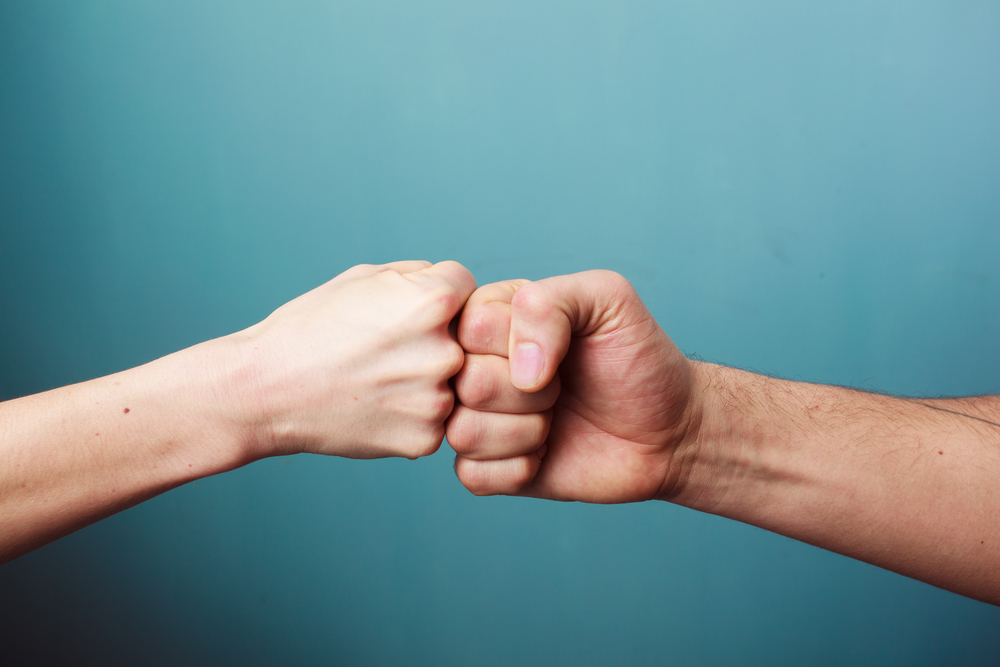 Fist bumps less germy than handshakes, study says