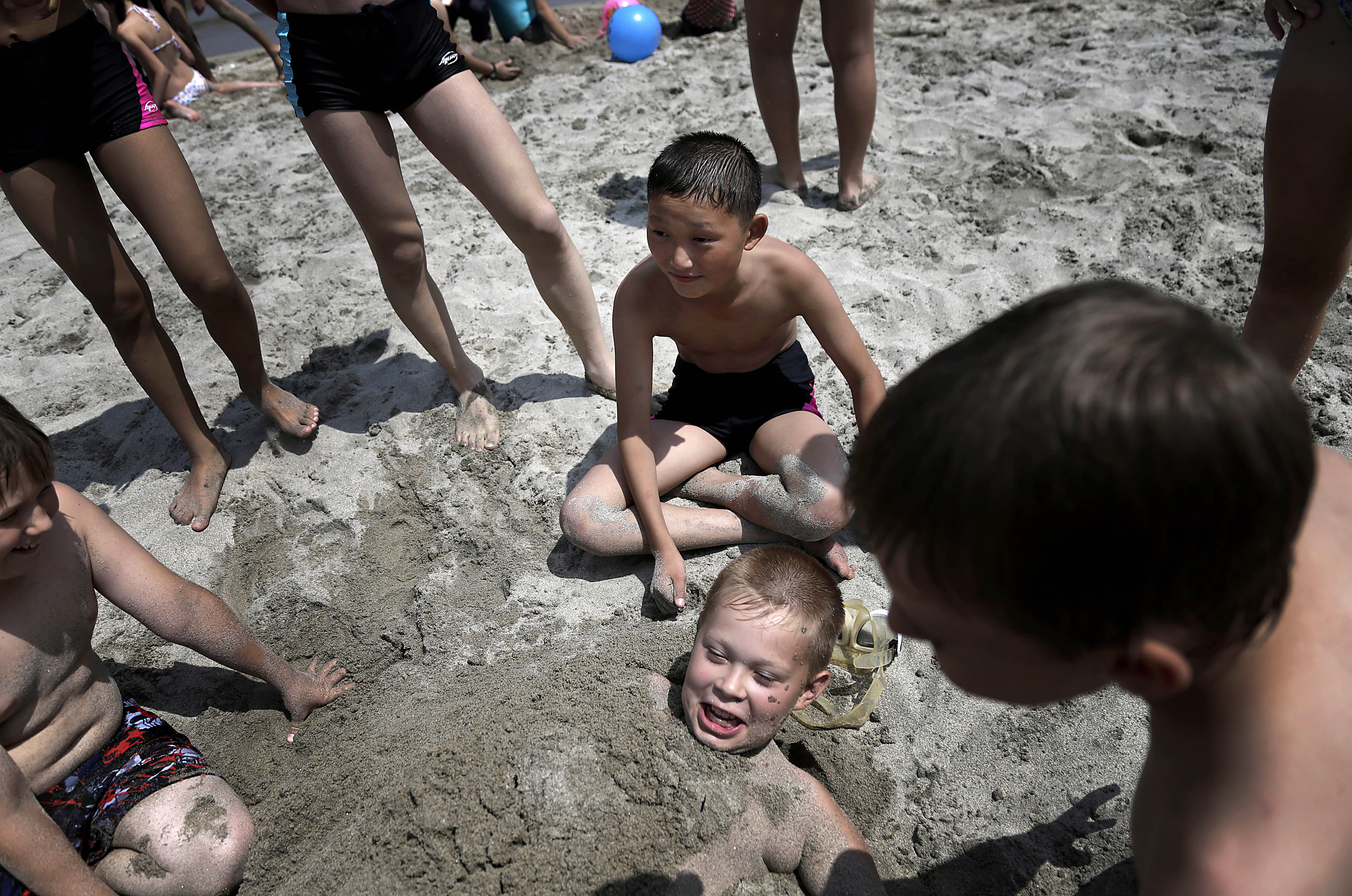 AP PHOTOS: NKorea opens summer camp for kids