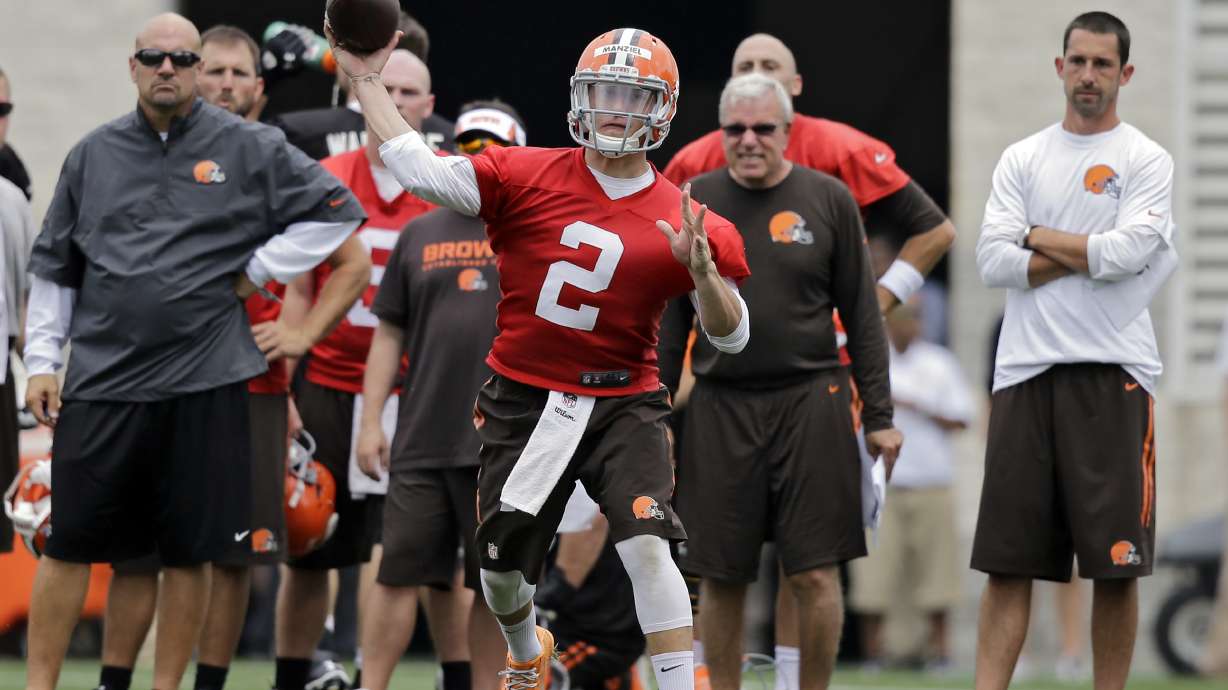 Quarterback Johnny Manziel's day at Browns camp
