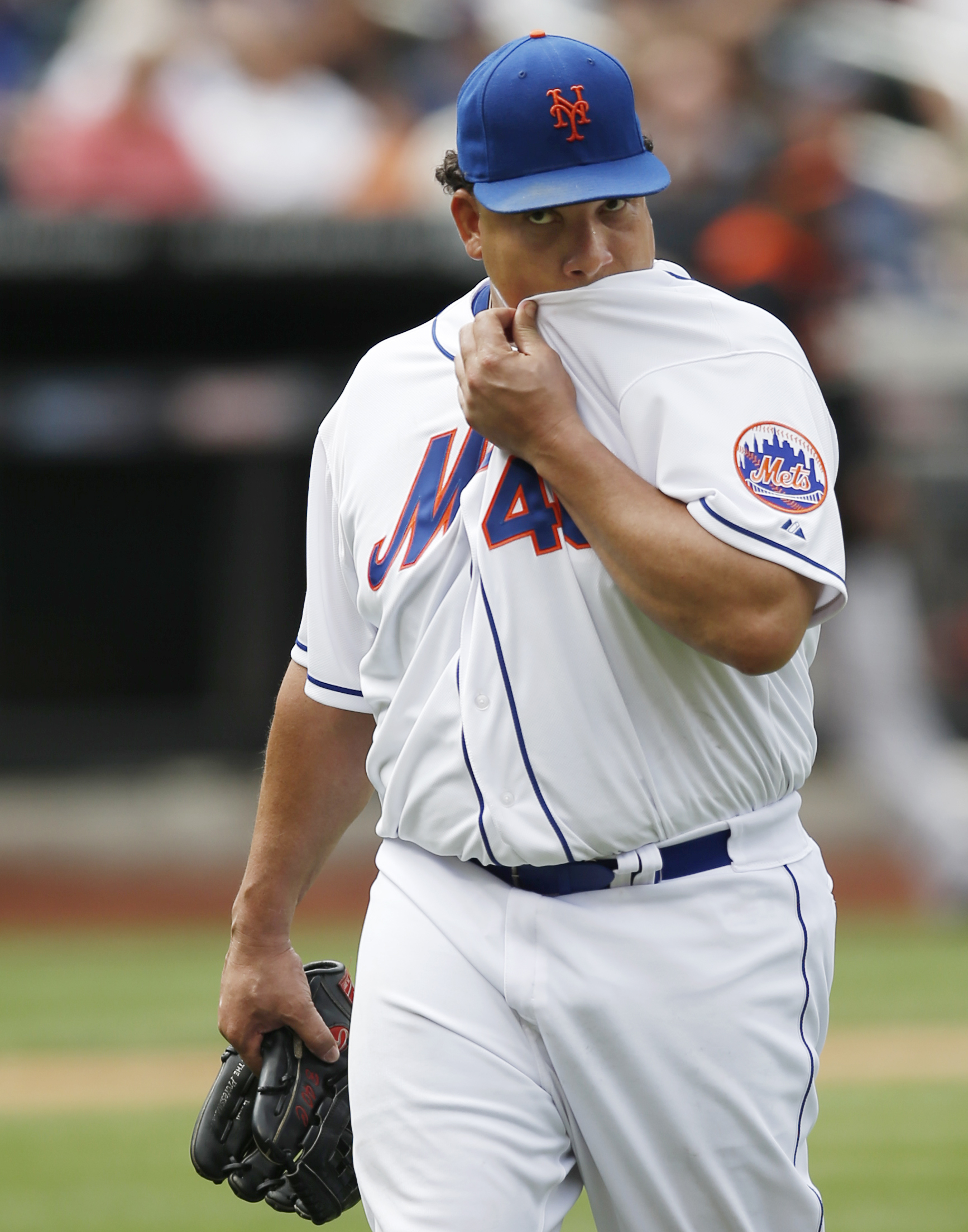 Colon hit hard, win No. 200 has to wait