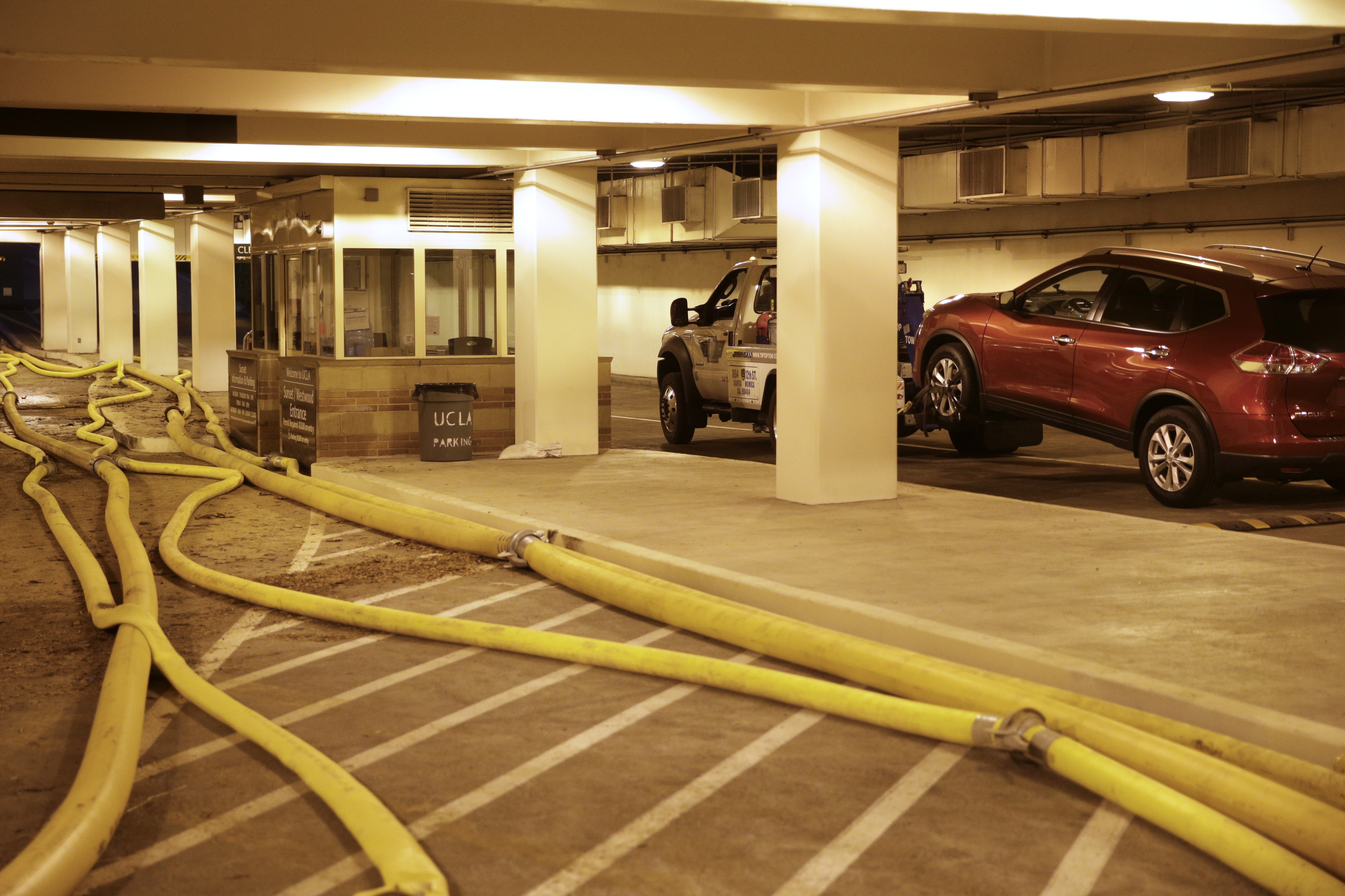 Sunset Boulevard reopens after flooding near UCLA