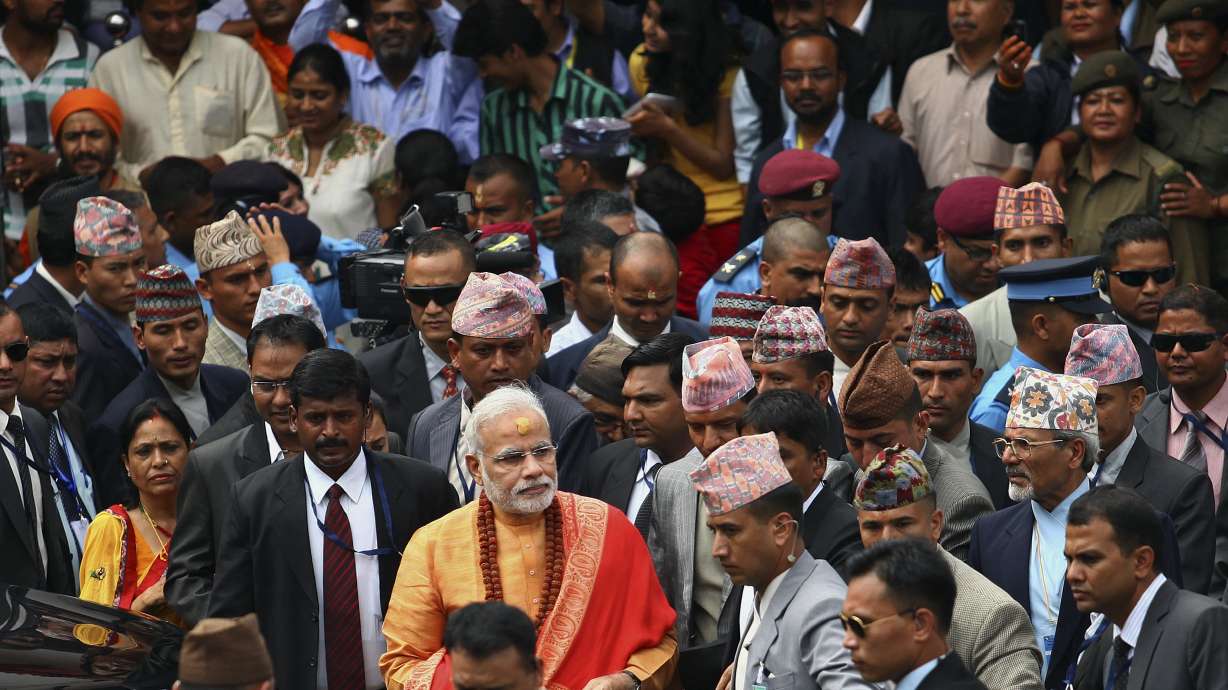 Indian leader warms ties during Nepal visit