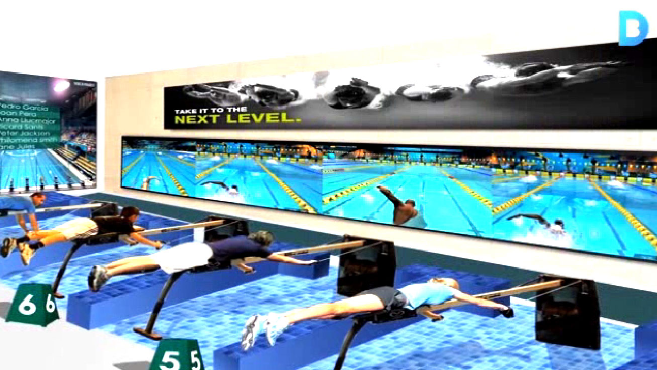 Sports theme park planned for Barcelona's Olympic venues. Visitors will take part in virtual races using "best technology on the planet." Tickets to be priced according to the sports visitors want to take part in. Details of a new sports-based theme park in Barcelona are sketchy, but promotional images show visitors taking part in virtual swimming races.