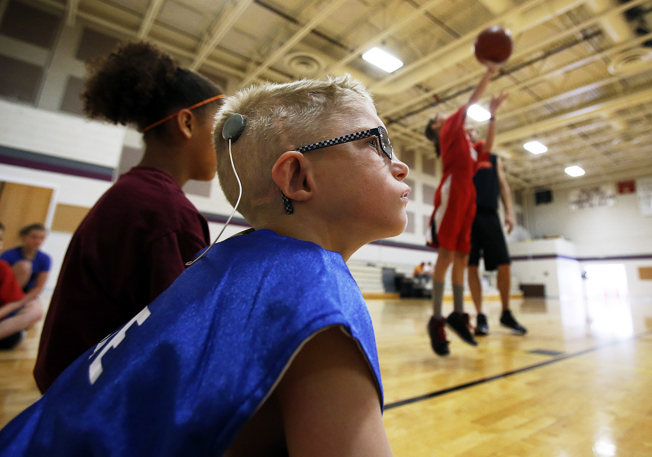 1st deaf NBA player role model for deaf basketball camp