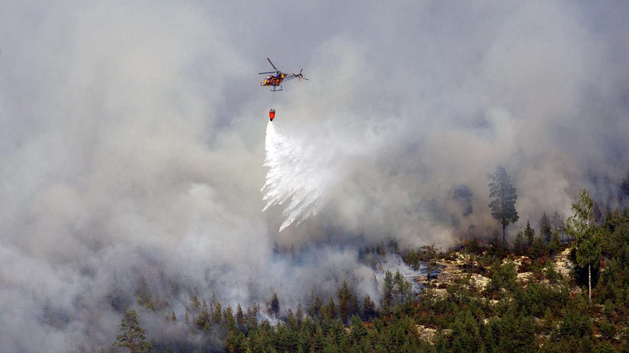 Sweden forest fire rages out of control, kills 1
