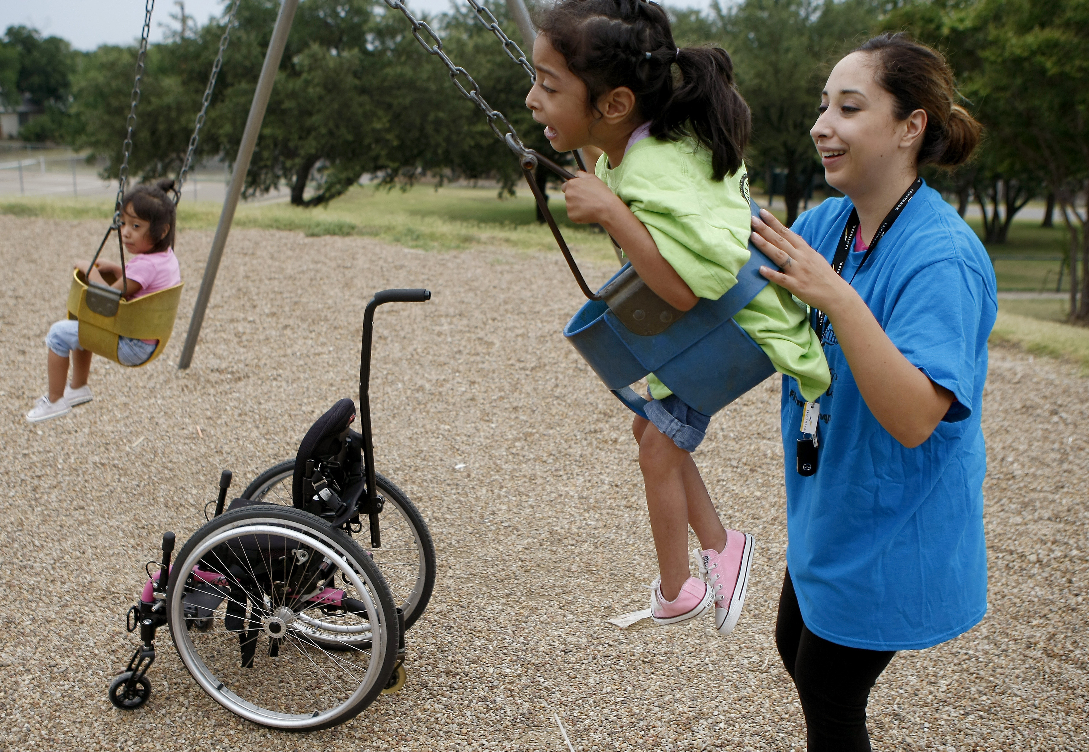 Playgrounds accessible by disabled eyed