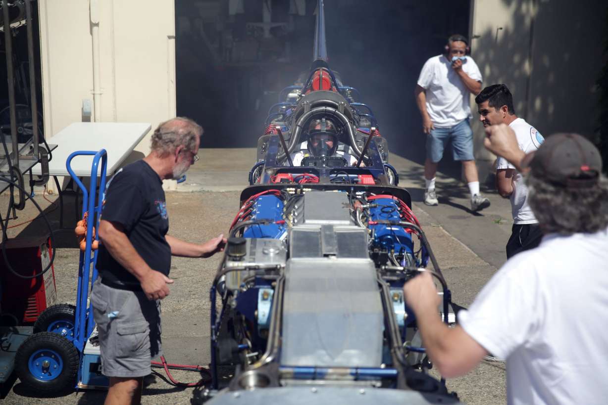 A noxious cloud of methanol and nitro fills the air the first time Danny Thompson starts the engines of Challenger 2.