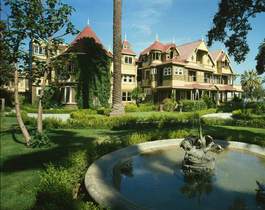 Sarah Winchester built the Winchester Mystery House in San Jose, California, in 1919, hoping to ward off the evil spirits.