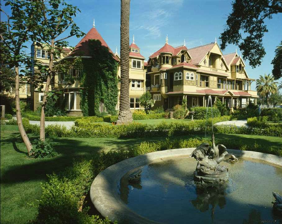 Sarah Winchester built the Winchester Mystery House in San Jose, California, in 1919, hoping to ward off the evil spirits.