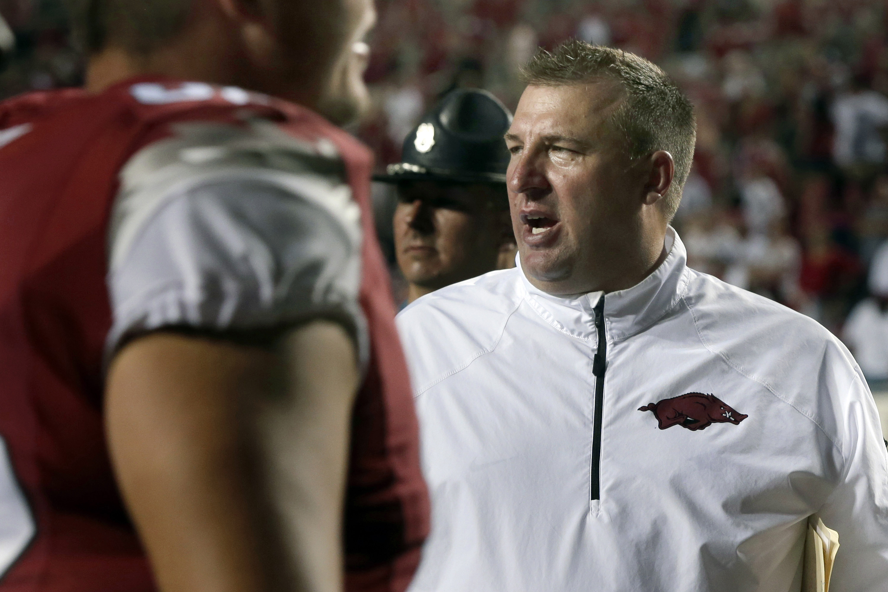 Bielema expects improvement at Arkansas