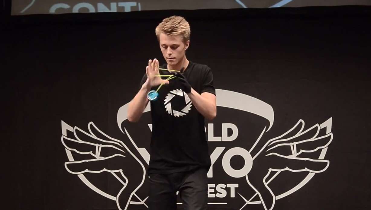 Gentry Stein during his winning performance at the Yo-Yo World Contest 2014 on Aug. 9, 2014.