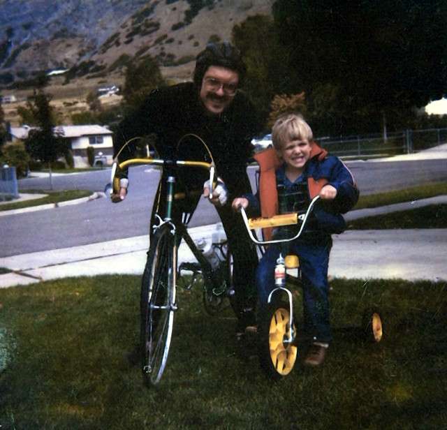 Jason Ludlow received his first bike at age 14 from his father.
