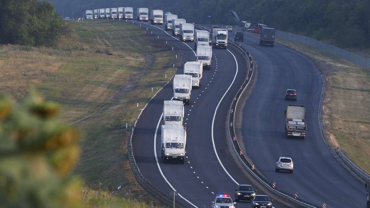 Ukraine, Russia parry over Russian aid convoy