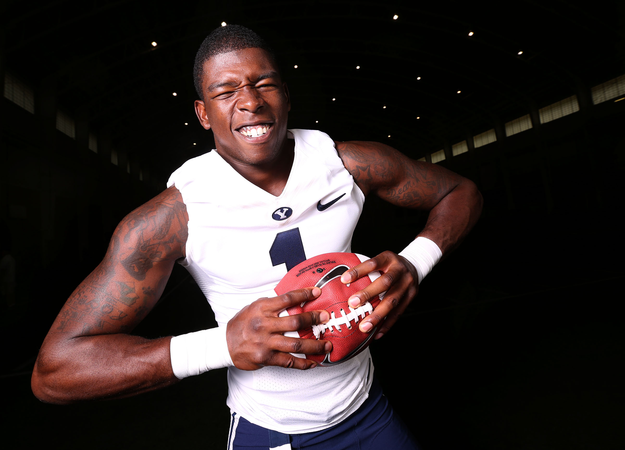 Harvey Jackson poses for a photo at BYU in Provo on Thursday, Aug. 7, 2014. Jackson is among the Cougars' defensive backs vying for playing time.