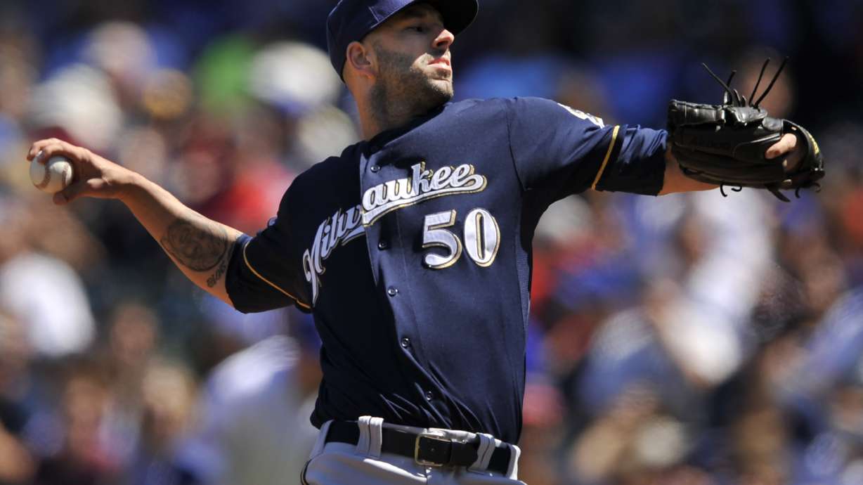Fiers fans 14 in Brewers 6-2 win over Cubs