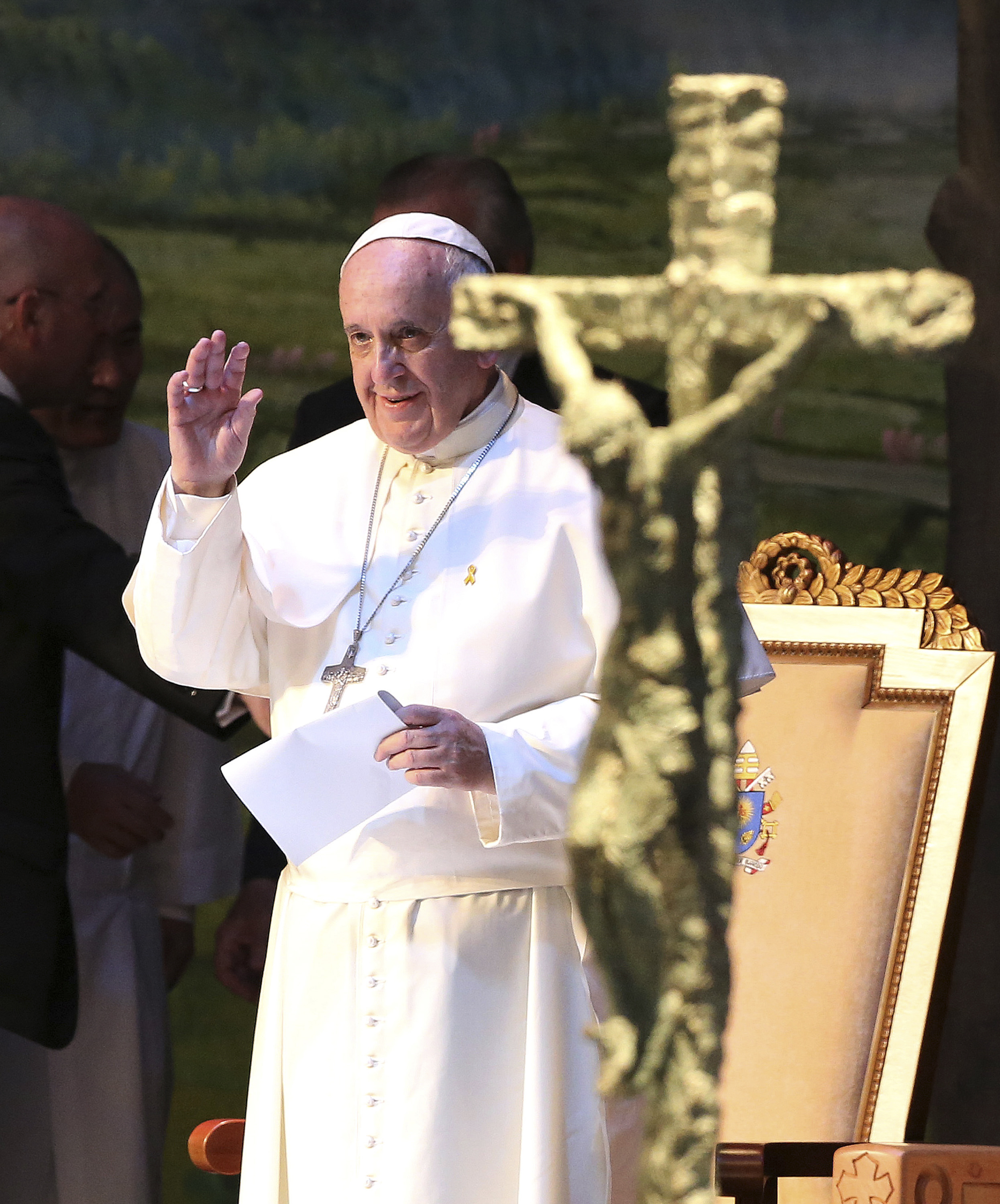 Pope's English on display for first time in SKorea