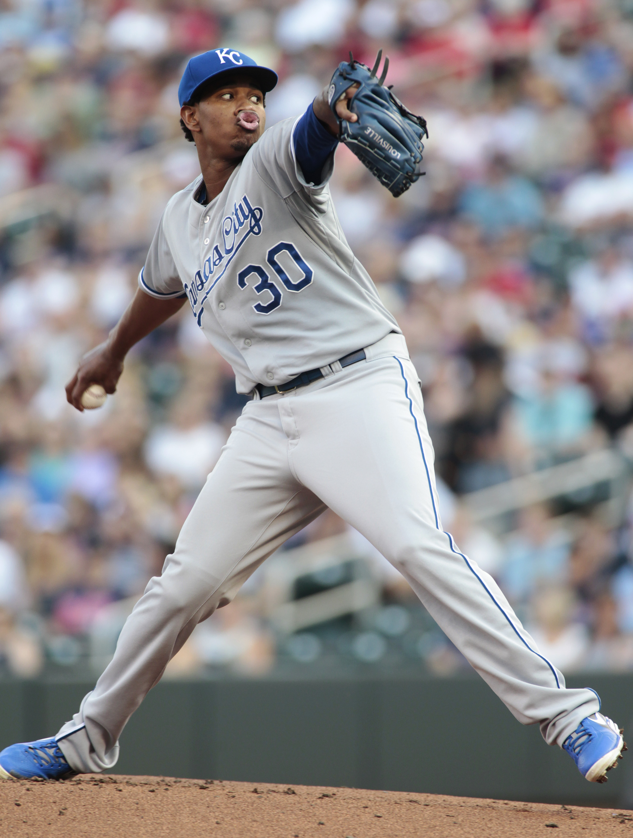 Ventura dominant early before Royals fall