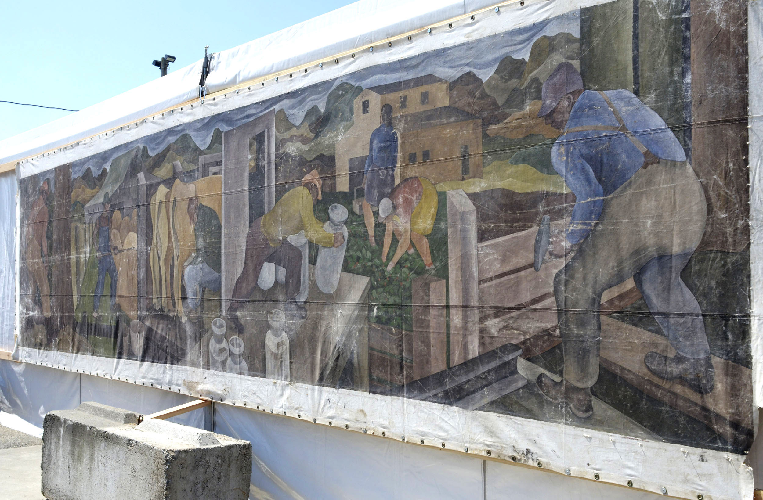 Mural collecting dust is William Cumming original