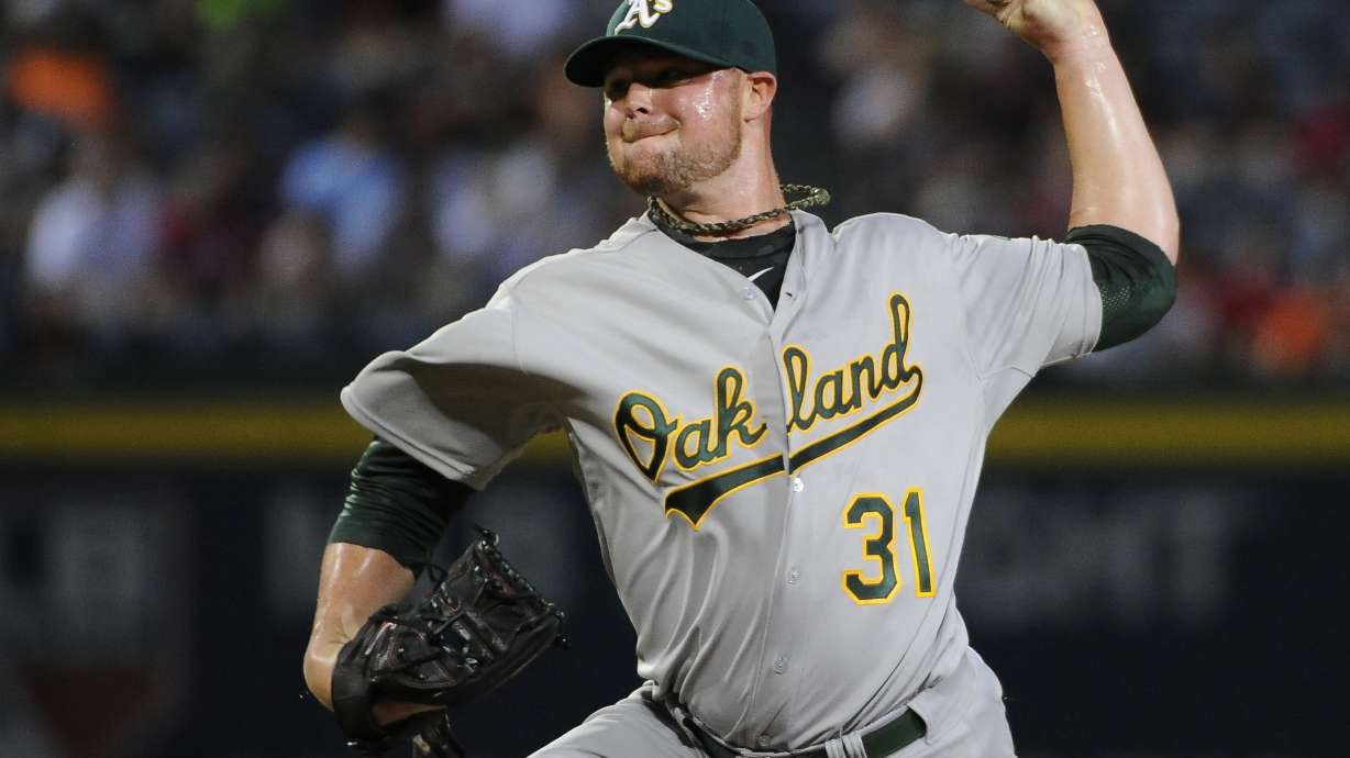 Reeling A's left in 'funk' with 4-3 loss to Braves