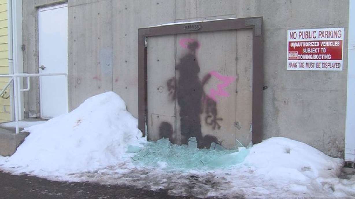 Arrest warrant issued in Banksy vandalism case