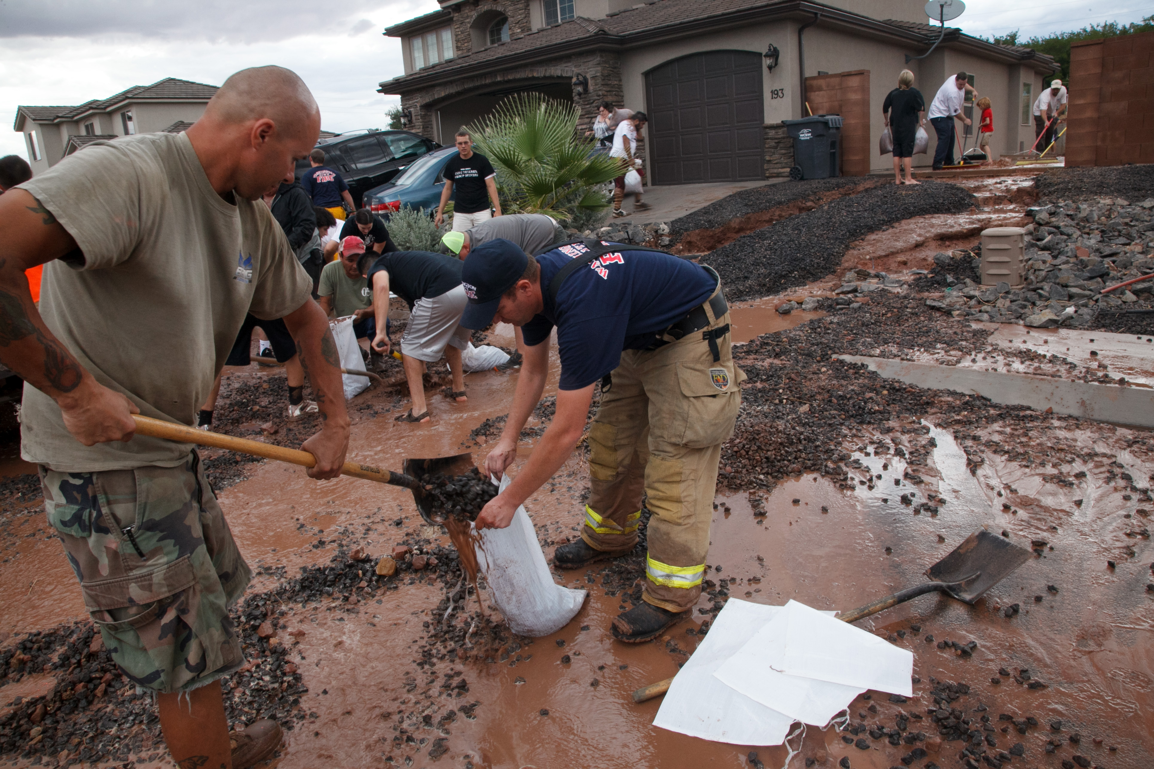 Heavy rain floods several Washington City homes
