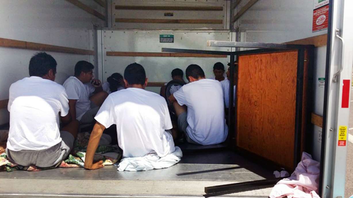 Immigrants found in back of locked rental truck
