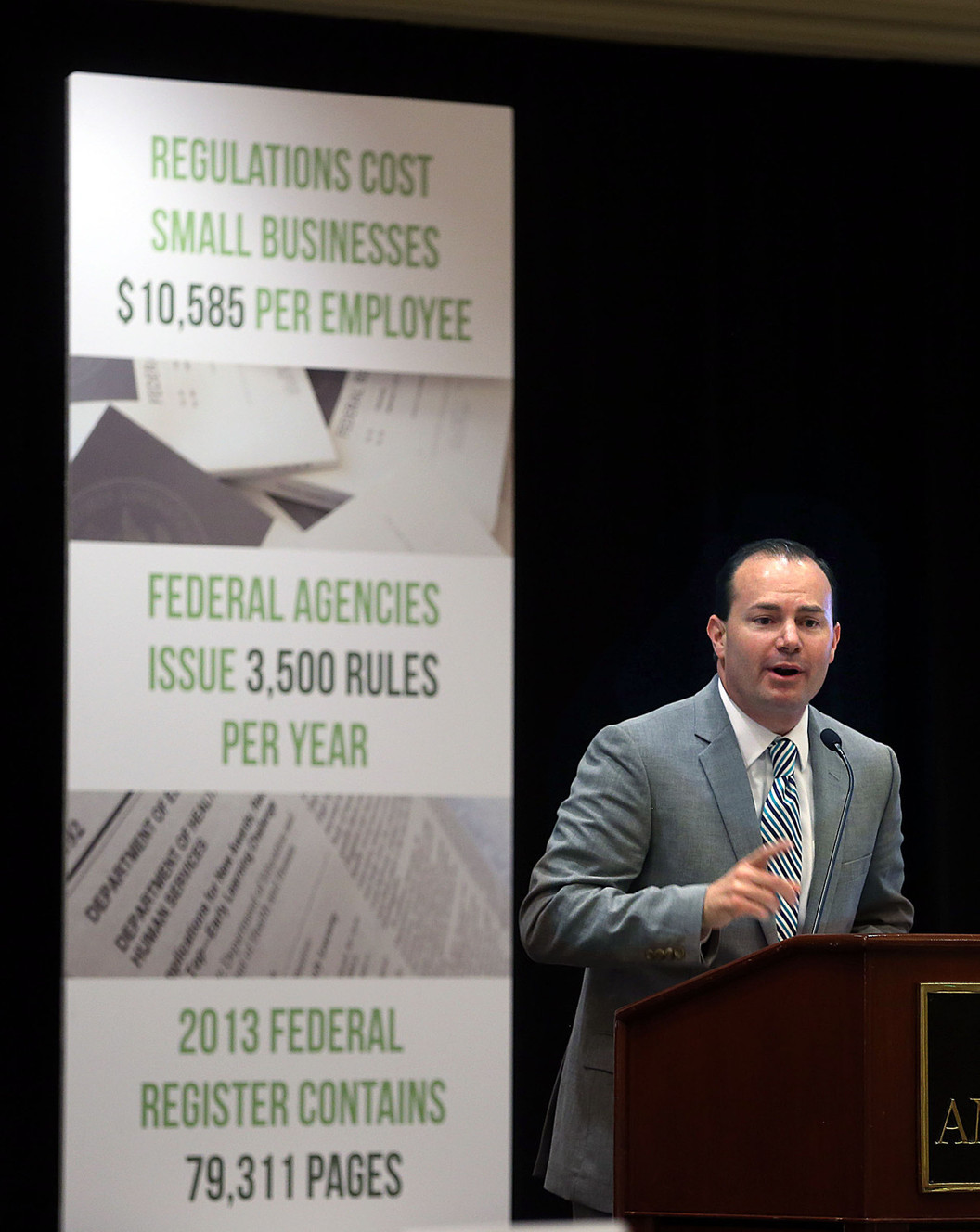 Sen. Mike Lee criticizes govt. regulation at Utah business summit