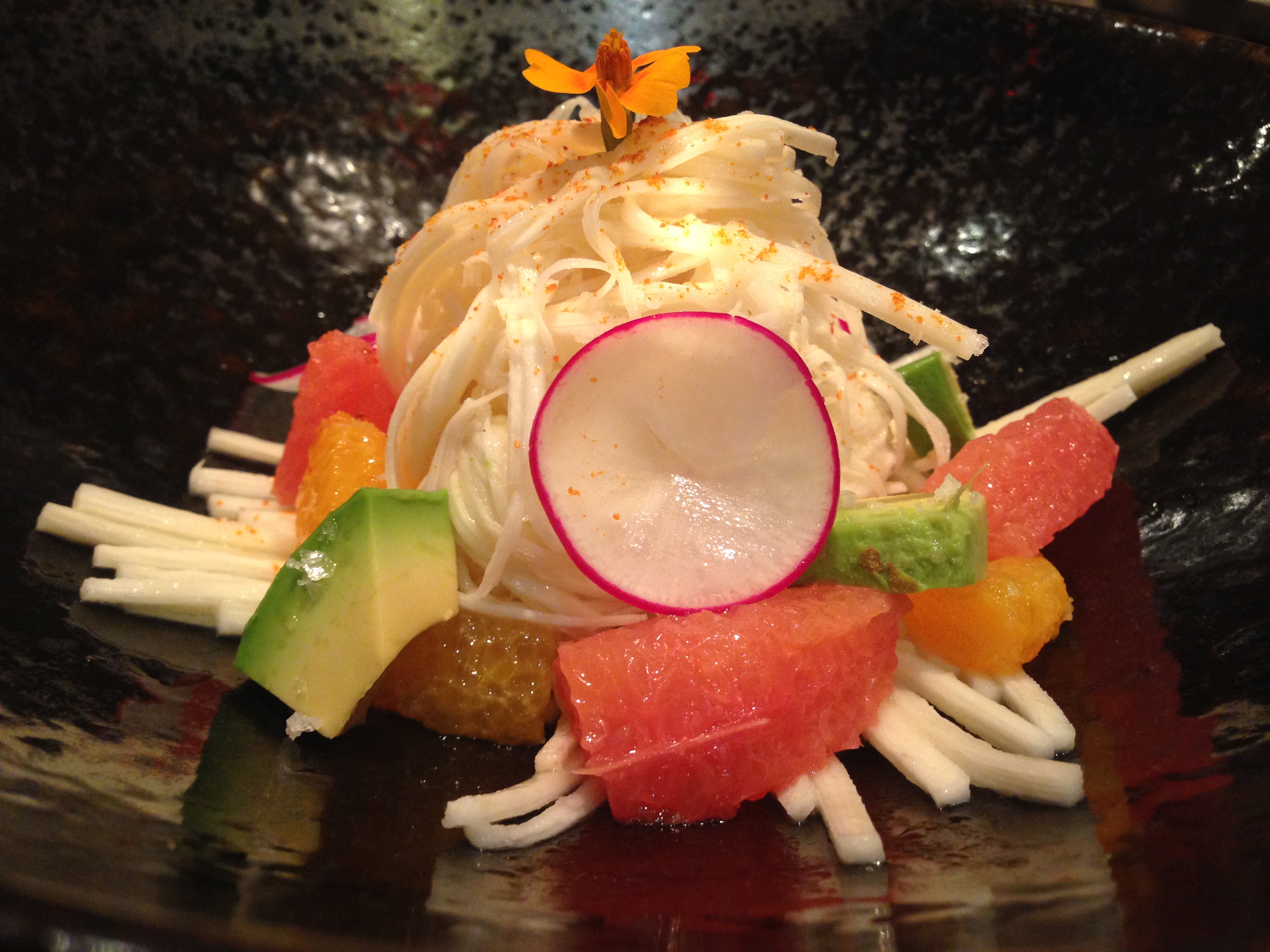 Salad is a many-splendored dish that can take on countless forms. Here are just a few of the expressions of salad I have encountered (though not necessarily consumed) in recent weeks.