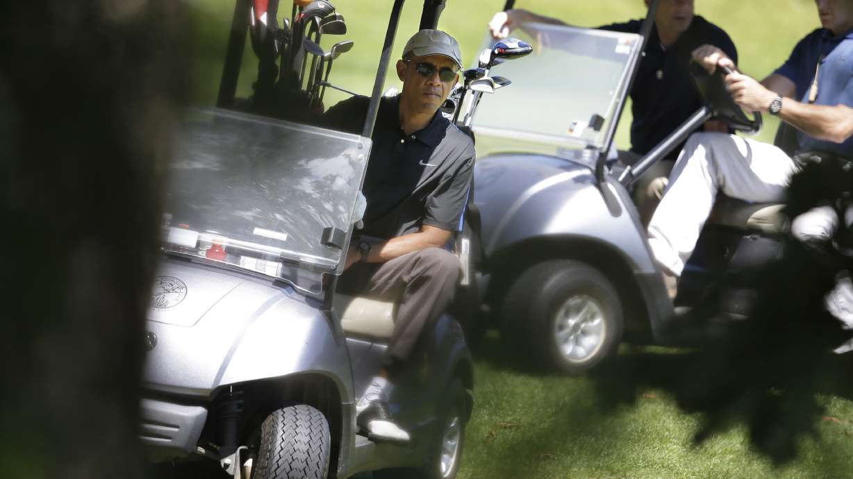 Obama taking less vacation, but too much for some