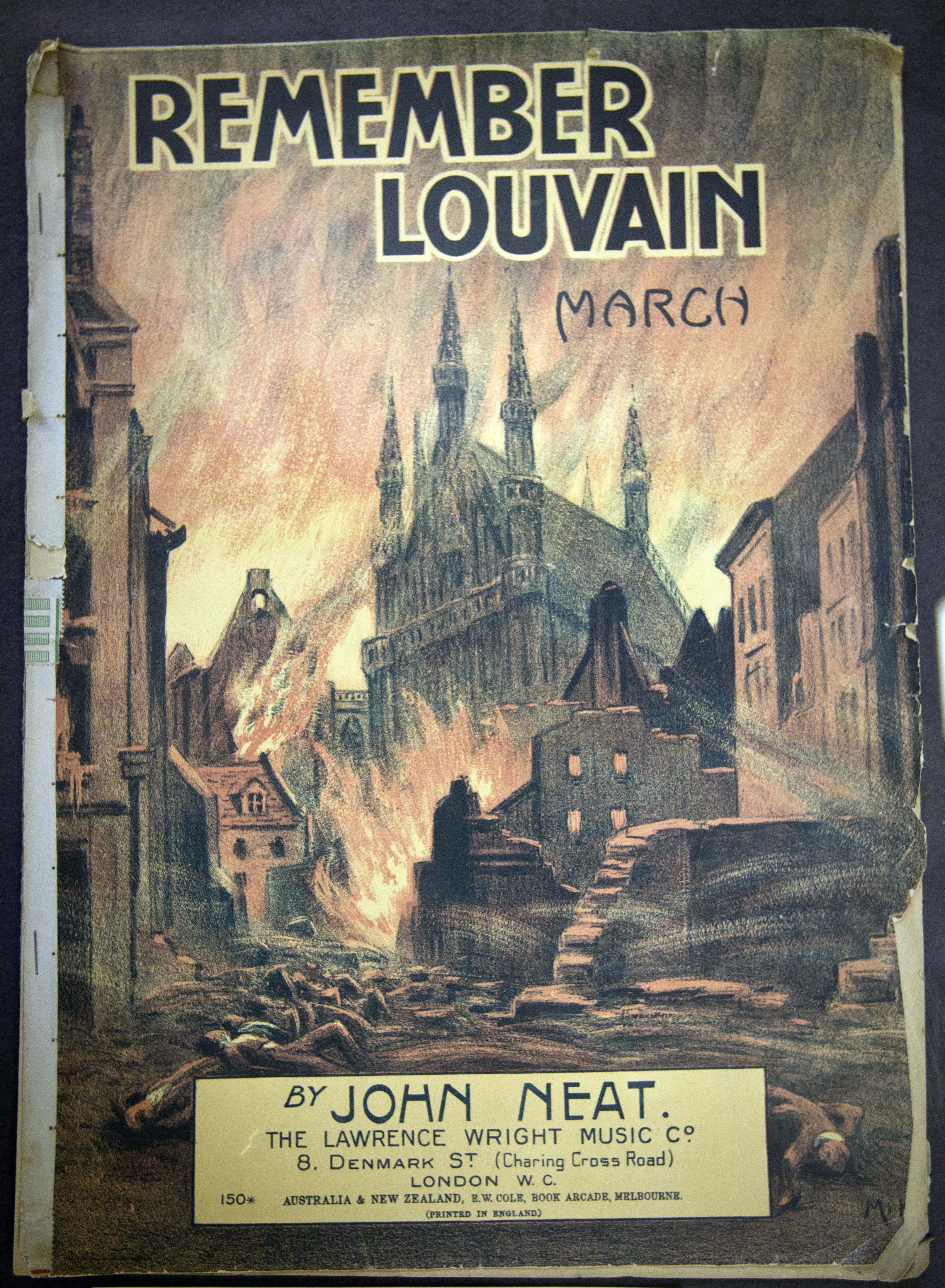 History in flames: Belgium recalls Leuven's ruins