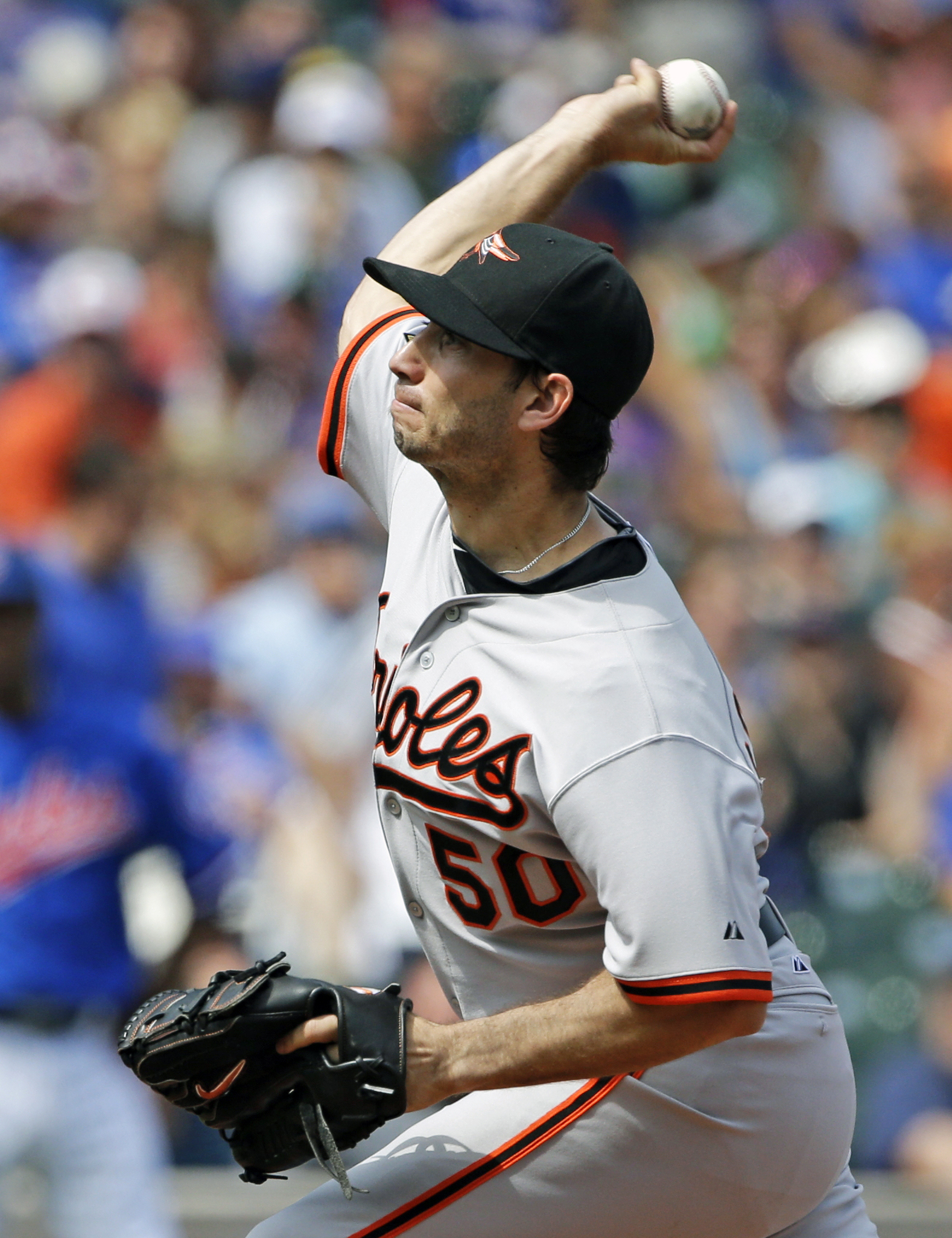 Wada throws 6 1-3 hitless innings as Cubs beat O's