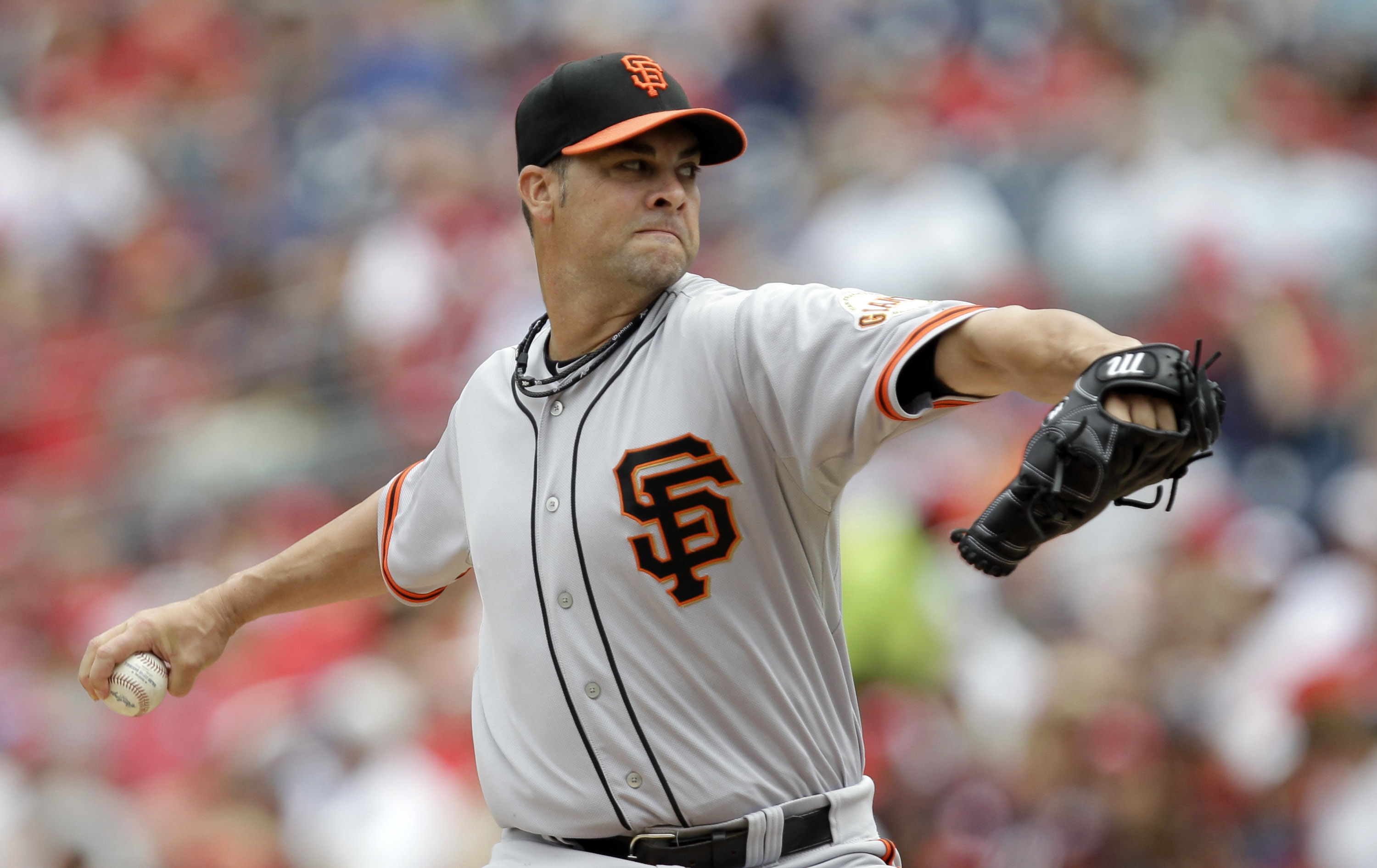 Giants' pen suffers setback in 14-6 loss to Nats