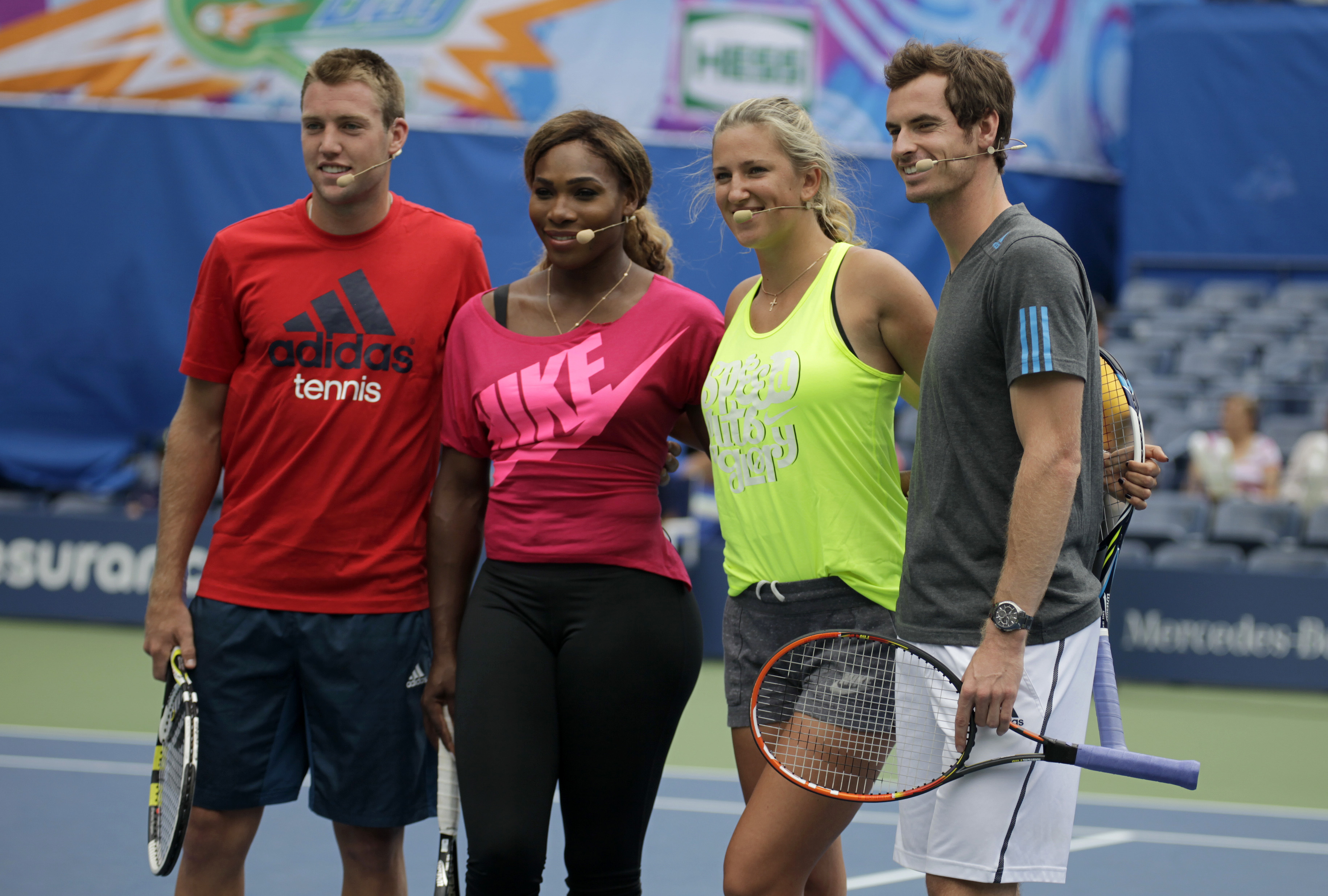 US OPEN SCENE: Fireworks rock opening ceremony