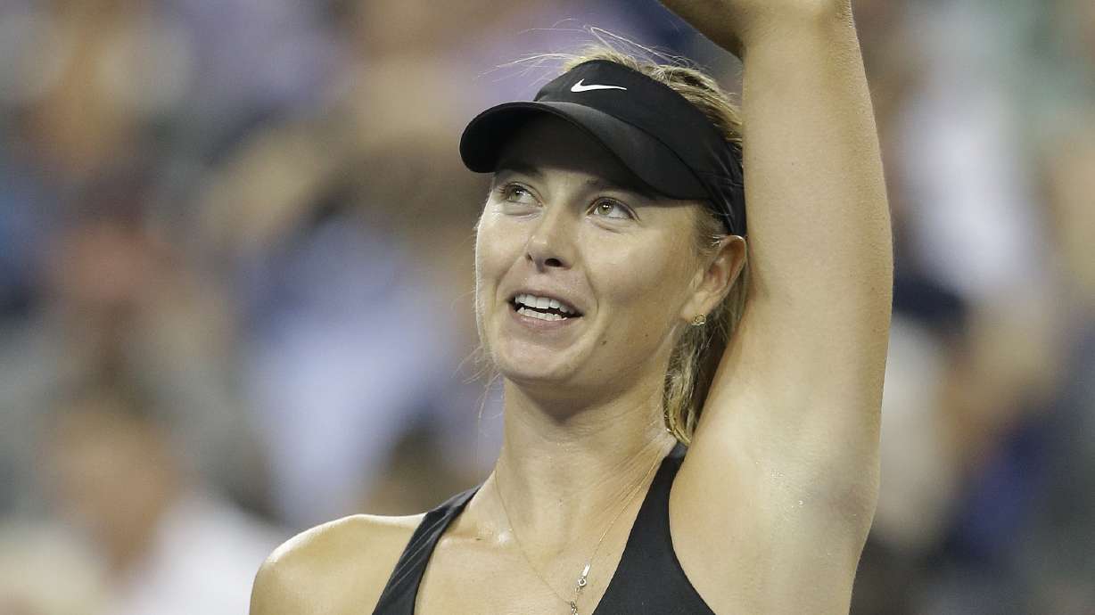 Sharapova returns to US Open, wins 1st-rounder