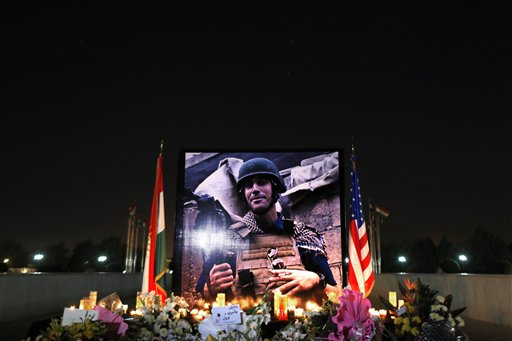 El último adiós del periodista asesinado por ISIS