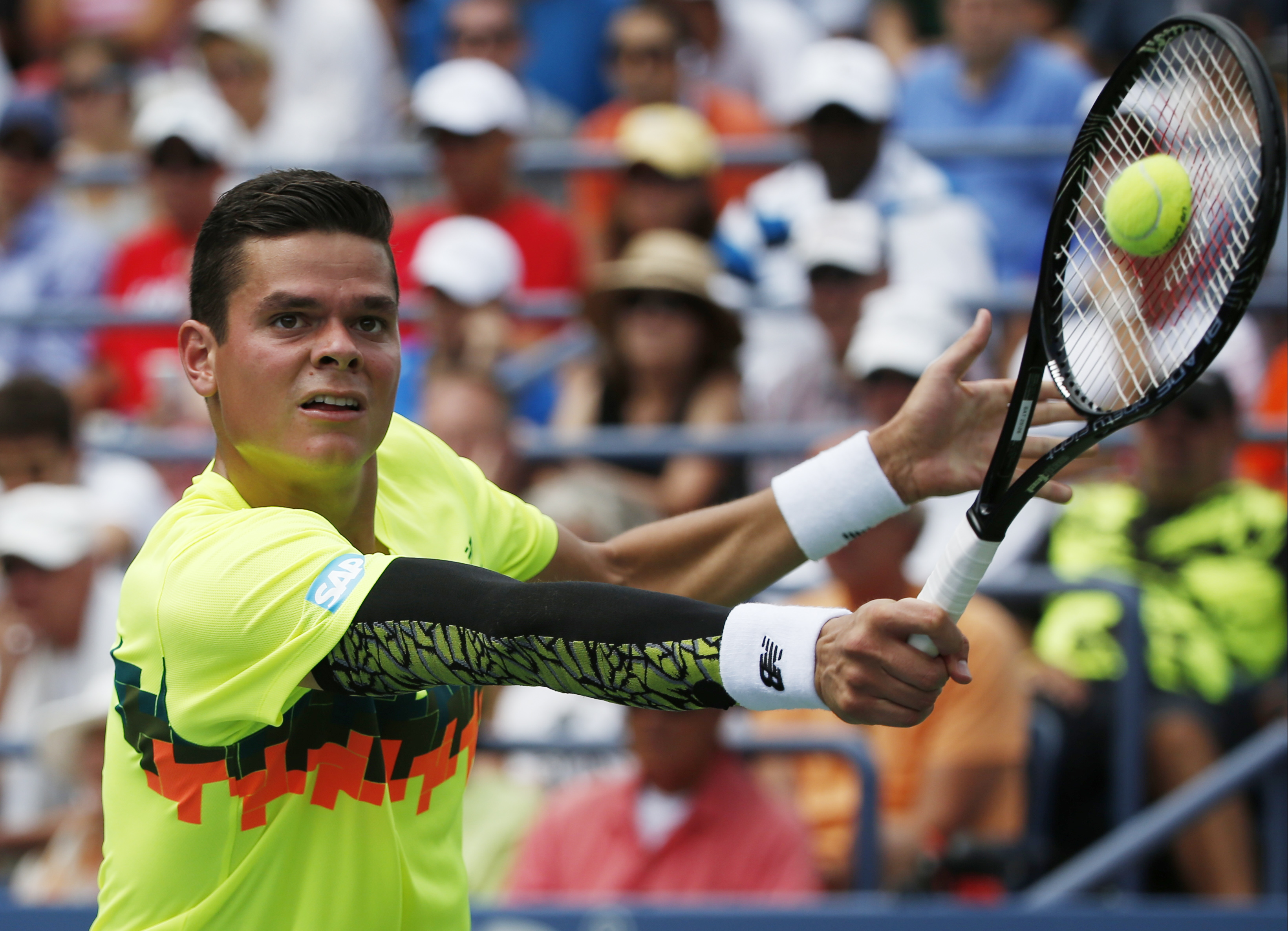 US OPEN SCENE: Djokovic gives singer the spotlight