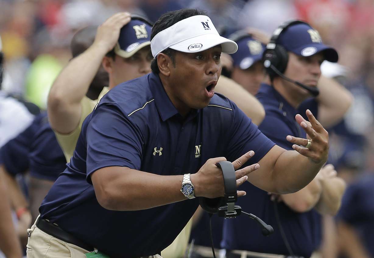 Navy coach Ken Niumatalolo.