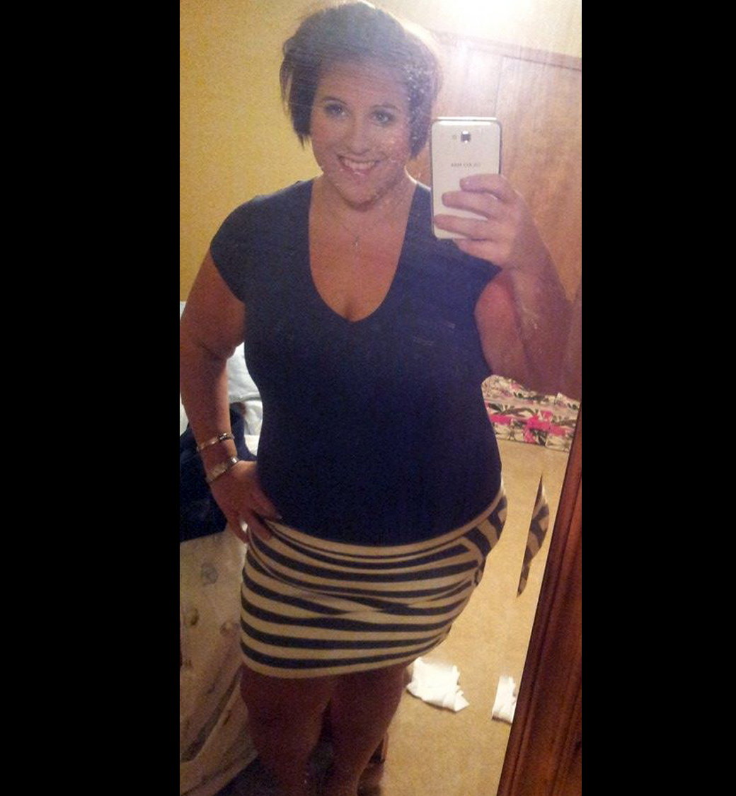 Britton weighed around 235 pounds in December 2013. "What matters is how you feel, how you look and how happy you are," she says.