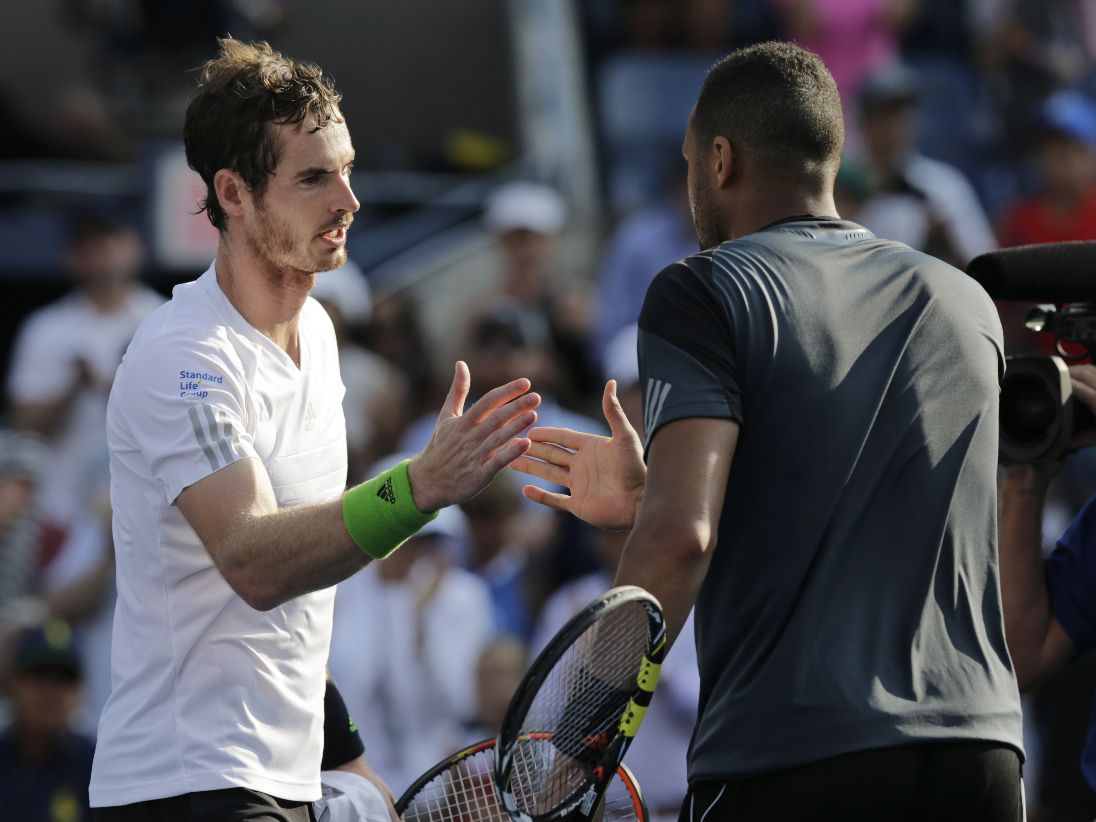 Murray beats Tsonga in 3 long sets at US Open
