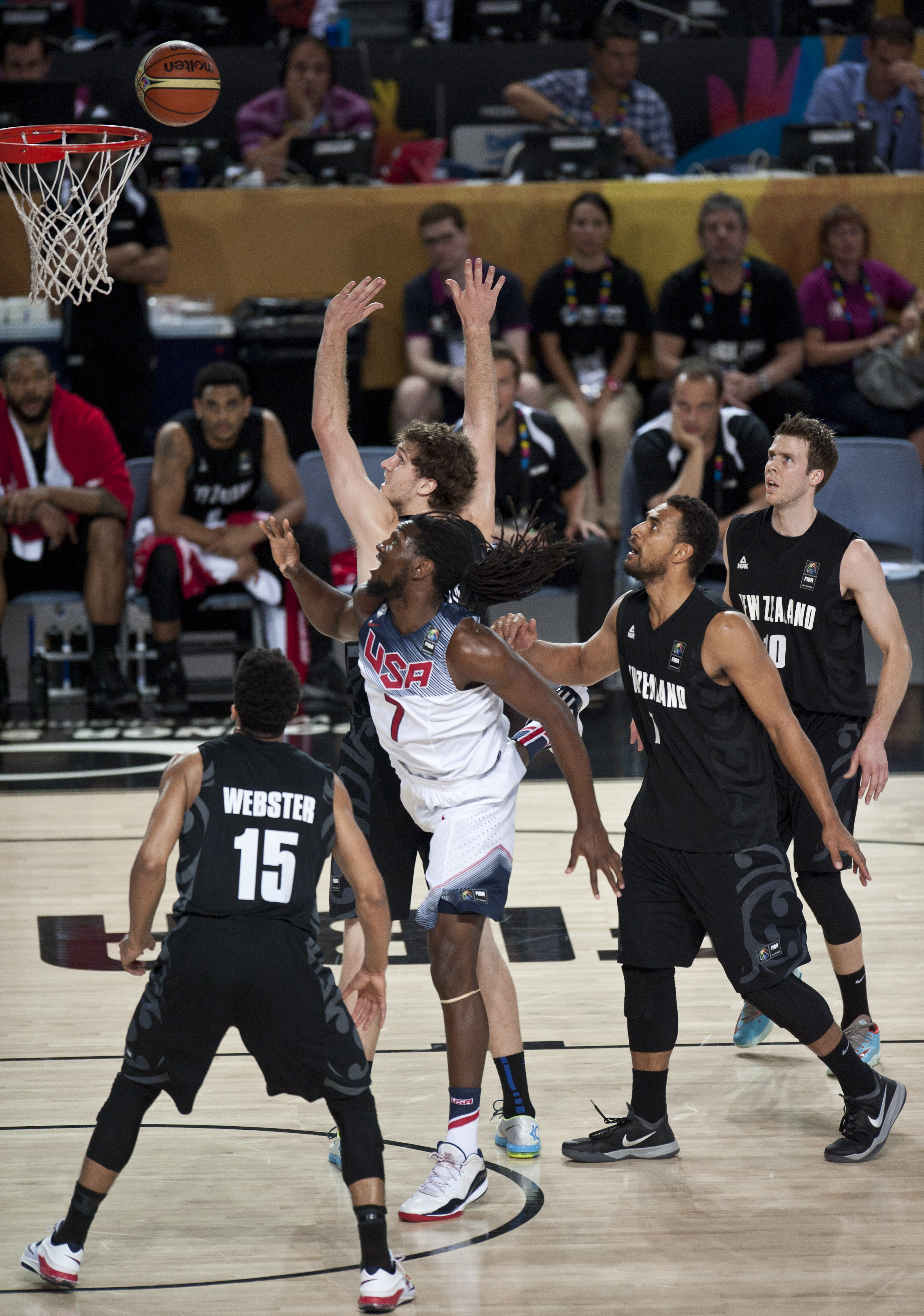 Unbeaten US routs New Zealand 98-71 at worlds