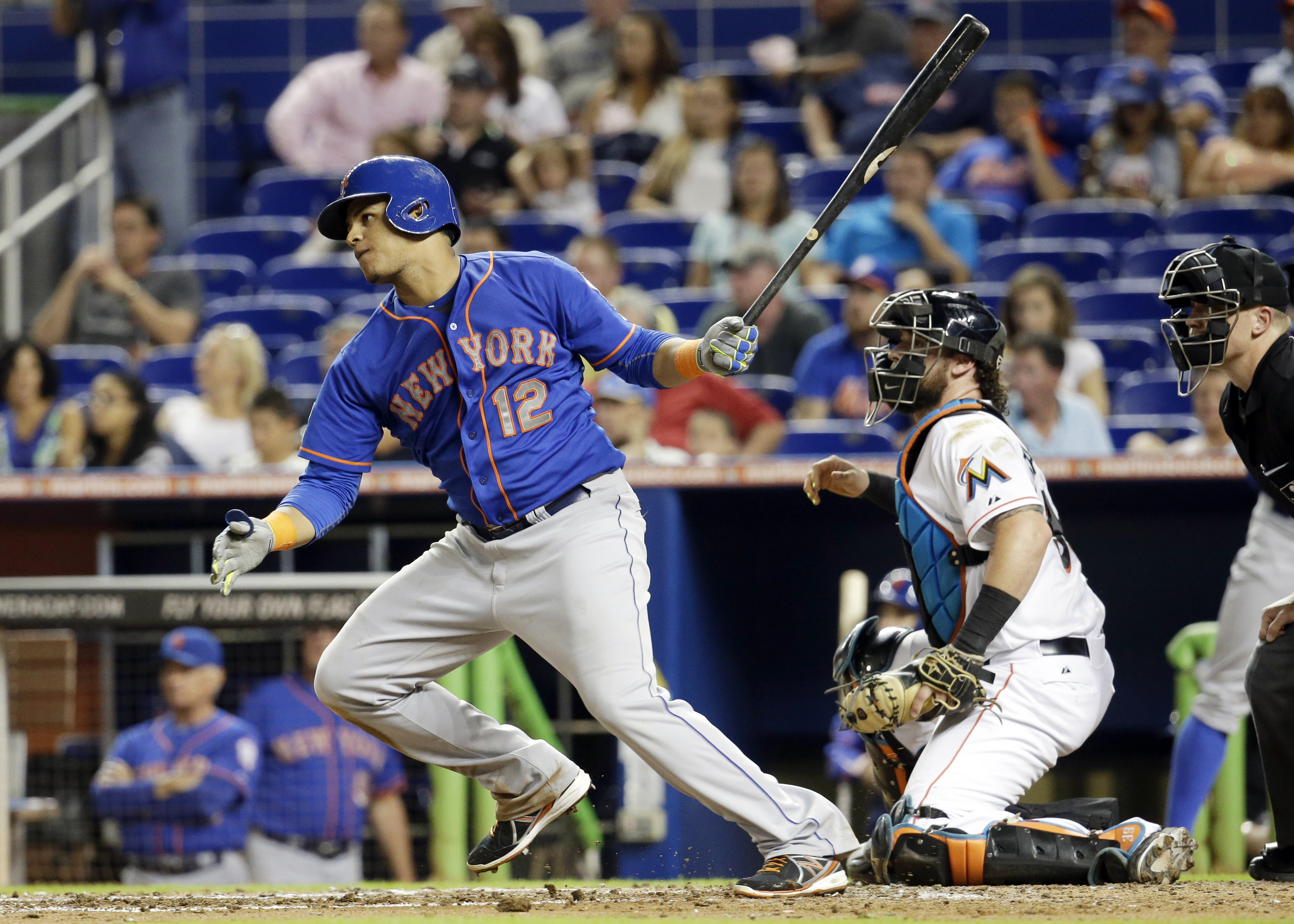Wright drives in 3, lifts Mets over Marlins 8-6