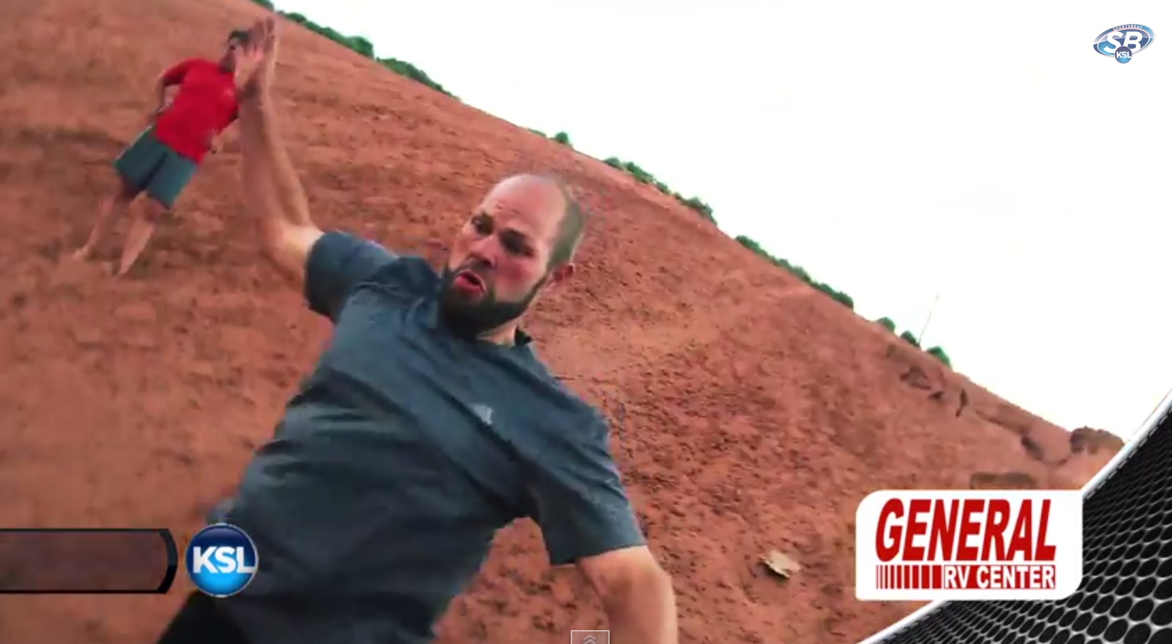 Alex Kirry out for a jog in Moab.