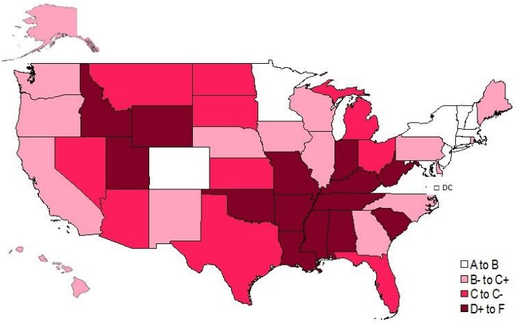 Map shows states where working women are most equal