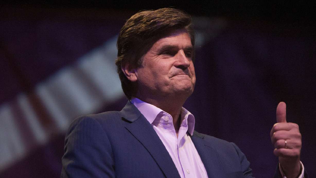 Salt Lake FanX co-founder Bryan Brandenburg speaks during a news conference on Sept. 4, 2014. A Hawaii jury on Friday found Brandenburg guilty of making threats to bomb multiple Utah buildings.